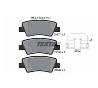 TEXTAR Pastillas Freno Trasero para Hyundai i30 Coupé Kia Carens IV Soul Grand