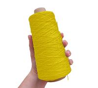 TEXTEX = Cono de Cuquillo. Hilo para Tricot, Croché y Ganchillo. Composición Rayón 100%. 1 Cono de 200grs y 600mts - (Amarillo)