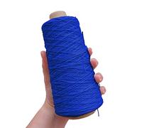 TEXTEX = Cono de Cuquillo. Hilo para Tricot, Croché y Ganchillo. Composición Rayón 100%. 1 Cono de 200grs y 600mts - (Azul Rey)