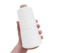 TEXTEX = Cono de Cuquillo. Hilo para Tricot, Croché y Ganchillo. Composición Rayón 100%. 1 Cono de 200grs y 600mts - (Blanco)