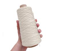 TEXTEX = Cono de Cuquillo. Hilo para Tricot, Croché y Ganchillo. Composición Rayón 100%. 1 Cono de 200grs y 600mts - (Blanco Roto)