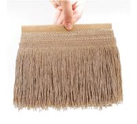 TEXTEX = Fleco de Cuquillo de Lamé con Lurex para Coser. Vestidos de Fiesta y Carnaval. Composición Rayón 95% y Lurex 5%. Largo de 15cm. Piezas de 5m - (Beige &Oro)