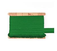 TEXTEX = Fleco de Cuquillo para Coser de Flamenca y Sevillana. Composición Rayón 100%. Largo de 5cm. Piezas de 5m - (Verde Musgo)