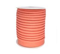 TEXTEX = Vivo al Bies para Proyectos de Costura, Decoración y Manualidades. Composición 50% Algodón y 50% Poliéster. Ancho Total 15mm, Cordón 5mm y Solapa 10mm. Carrete 10 Metros - (Coral)