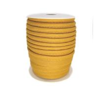 TEXTEX = Vivo al Bies para Proyectos de Costura, Decoración y Manualidades. Composición 50% Algodón y 50% Poliéster. Ancho Total 15mm, Cordón 5mm y Solapa 10mm. Carrete 10 Metros - (Ocre)