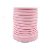 TEXTEX = Vivo al Bies para Proyectos de Costura, Decoración y Manualidades. Composición 50% Algodón y 50% Poliéster. Ancho Total 15mm, Cordón 5mm y Solapa 10mm. Carrete 10 Metros - (Rosa)