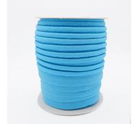 TEXTEX = Vivo al Bies para Proyectos de Costura, Decoración y Manualidades. Composición 50% Algodón y 50% Poliéster. Ancho Total 15mm, Cordón 5mm y Solapa 10mm. Carrete 10 Metros - (Azul Celeste)