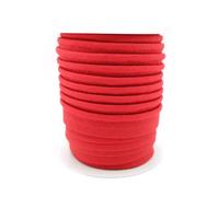 TEXTEX = Vivo al Bies para Proyectos de Costura, Decoración y Manualidades. Composición 50% Algodón y 50% Poliéster. Ancho Total 15mm, Cordón 5mm y Solapa 10mm. Carrete 10 Metros - (Rojo Ferrari)