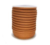 TEXTEX = Vivo al Bies para Proyectos de Costura, Decoración y Manualidades. Composición 50% Algodón y 50% Poliéster. Ancho Total 15mm, Cordón 5mm y Solapa 10mm. Carrete 10 Metros - (Marrón)