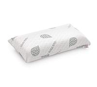 textil-home Almohada Viscoelástica - 90 cm - Tejido Ecológico Aloe Vera, Núcleo de Visco Puro 100% Natural - Doble Funda con Cremallera. Adaptativa Termoregulada.