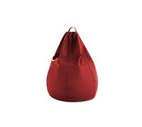 textil-home Puf - Puff Pera XXL moldeable -90x90x130 cm- Color Rojo. Tejido PVC Alta Resistencia - Doble repunte - (Incluye Relleno Bolas Poliestireno).