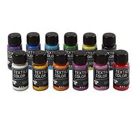 Textil sólido, colores variados, opaco, 12 x 50 ml