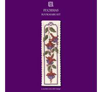 Textile Heritage Collection Cross Stitch Bookmark Kit - Fuchsias