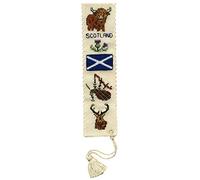 Textile Heritage Symbols of Scotland - Kit de punto de cruz, diseño de símbolo de Escocia