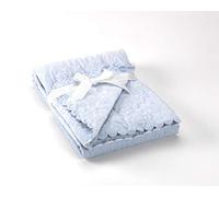 Textiles Mora Manta para Bebé Stella - Mini Cuna 80X110Cm - Azul - Mantas, unisex
