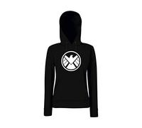 Textilhandel Hering - Sudadera con capucha para mujer - Agents of S.H.I.E.L.D Negro S