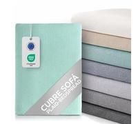 Textilhome Cubre Sofá Multiusos Funda Sofa y Cama, Manta Foulard Plaid Jarapa Colcha Cubrecama Protector Dante, 230x285 cm, Color Aguamarina. Certificado Oeko-Tex