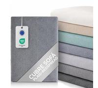Textilhome Cubre Sofá Multiusos Funda Sofa y Cama, Manta Foulard Plaid Jarapa Colcha Cubrecama Protector Dante, 230x285 cm, Color Azul. Certificado Oeko-Tex