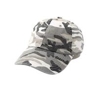 Textiluna Gorra de béisbol de Camuflaje Suave 2025 con Visera pequeña y Rostro Femenino(Graywhite)