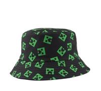 Textiluna Sombrero de Pescador con Estampado de Moda de Hip Hop for Hombre y Mujer, Gorra de Playa Unisex, Sombrero panamá for Verano(Black)