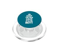 Texto Blanco Keep Calm The Yorkshire Way PopSockets PopGrip para MagSafe