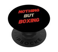 Texto de Citas Divertidas del Boxeador Divertido Punzonado Nada más Que Boxeo PopSockets PopGrip Adhesivo