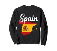 Texto de España sobre Bandera Nacional del Mapa Sudadera