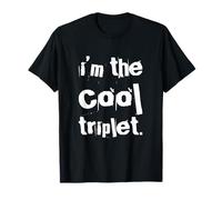 Texto de Humor Divertido Citas Divertidas de trío I Am The Cool Triplet Camiseta