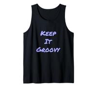Texto de Humor Divertido Divertido para la Gente Cita Divertida Keep It Groovy Camiseta sin Mangas