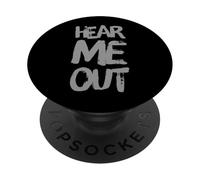 Texto de Humor Divertido Divertido para la Gente Citas Divertidas Escúchame PopSockets PopGrip Adhesivo