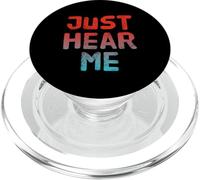 Texto de Humor Divertido Divertido para la Gente Citas Divertidas Solo escúchame PopSockets PopGrip para MagSafe