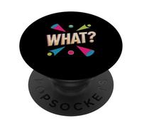 Texto de Humor Divertido Divertido para la Gente Citas Divertidas Una Palabra Qué PopSockets PopGrip Adhesivo