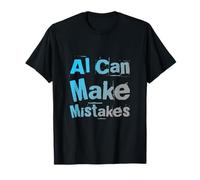 Texto de Humor Divertido Divertido para la Gente Divertido AI Puede cometer Errores Camiseta