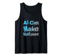 Texto de Humor Divertido Divertido para la Gente Divertido AI Puede cometer Errores Camiseta sin Mangas