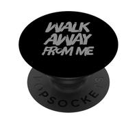 Texto de Humor Divertido Divertido para la Gente Divertido aléjate de mí PopSockets PopGrip Adhesivo