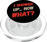Texto de humor divertido divertido para la gente Divertido Me mostré ahora qué PopSockets PopGrip para MagSafe