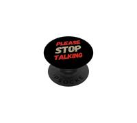 Texto de Humor Divertido Divertido para la Gente Divertido por Favor Deja de Hablar PopSockets PopGrip Adhesivo