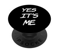 Texto de Humor Divertido Divertido para la Gente Gracioso Sí Soy yo PopSockets PopGrip Adhesivo
