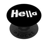 Texto de Humor Divertido Divertido para la Gente Palabras solteras Divertidas Hola PopSockets PopGrip Adhesivo