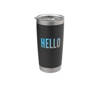 Texto de humor divertido divertido para la gente Palabras solteras divertidas Hola Vaso térmico de acero inoxidable de doble pared