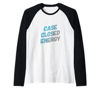 Texto de Humor Divertido Divertido para Personas Estuche Divertido Energía Cerrada Camiseta Manga Raglan
