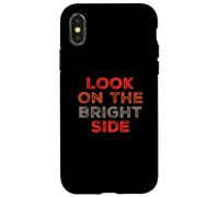 Texto de Humor Divertido Gente Divertida Mirada Divertida en el Lado Positivo Carcasa para iPhone X/XS