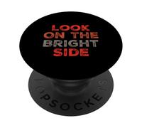 Texto de Humor Divertido Gente Divertida Mirada Divertida en el Lado Positivo PopSockets PopGrip Adhesivo