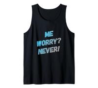 Texto de Humor Divertido Personas Divertidas Citas Divertidas Me Preocupa Nunca Camiseta sin Mangas