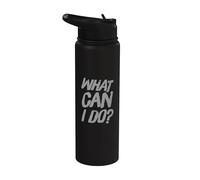 Texto de humor divertido Preguntas divertidas Gracioso Qué puedo hacer Stainless Steel Insulated Water Bottle