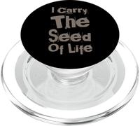 Texto de Humor Gracioso Gente Divertida Funny I Carry The Seed of Life PopSockets PopGrip para MagSafe