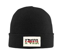 Texto De Kenia con Mapa Bandera De Kenia Mujer Hombre Gorra Holgado Moderno Gorros Beanie Elástico Gorro De Punto para Esquí Ciclismo Deporte