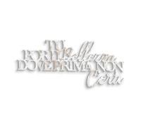 Texto de madera para colgar Tu Porti Bellezza - Decoración de pared para cocina, dormitorio, sala de estar - Decoración de pared de madera hecha a mano