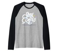 Texto de Paul Frank Stay Real Bubble Camiseta Manga Raglan