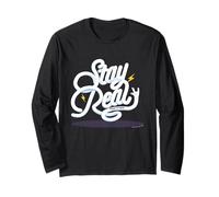 Texto de Paul Frank Stay Real Bubble Manga Larga